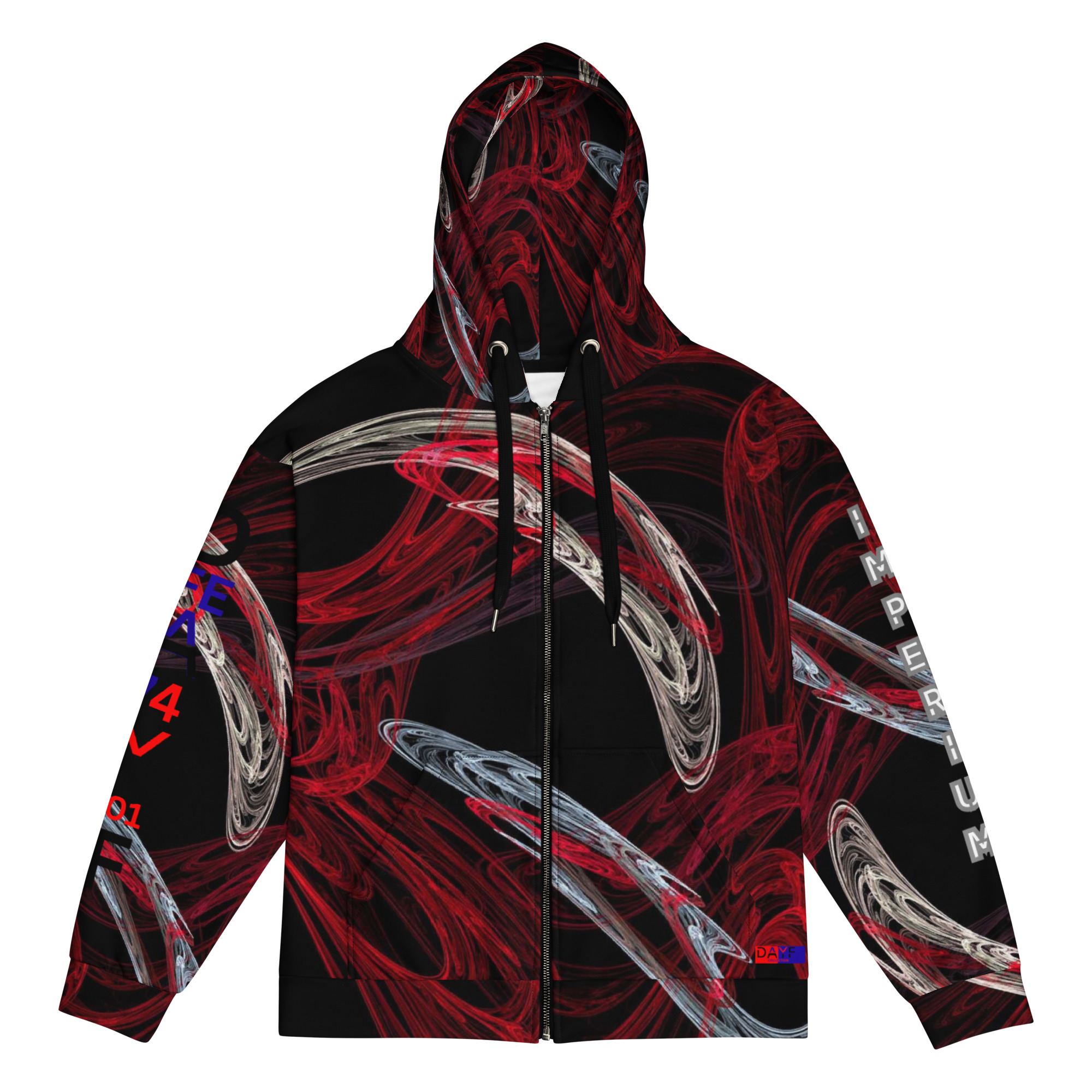 Original Dayf DE Imperium Serie Numero 1 Unisex Zip Hoodie Allover Imperium – Bild 6