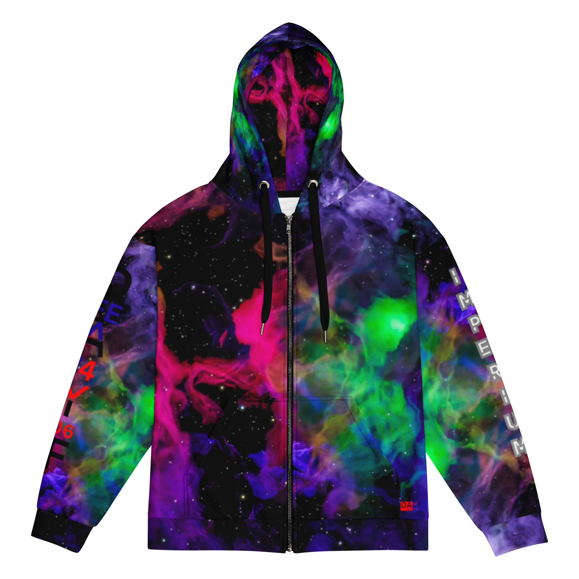 Original Dayf FR Imperium Serie Numero 6 Sweat a capuche zippe unisexe Allover Imperium – Bild 3