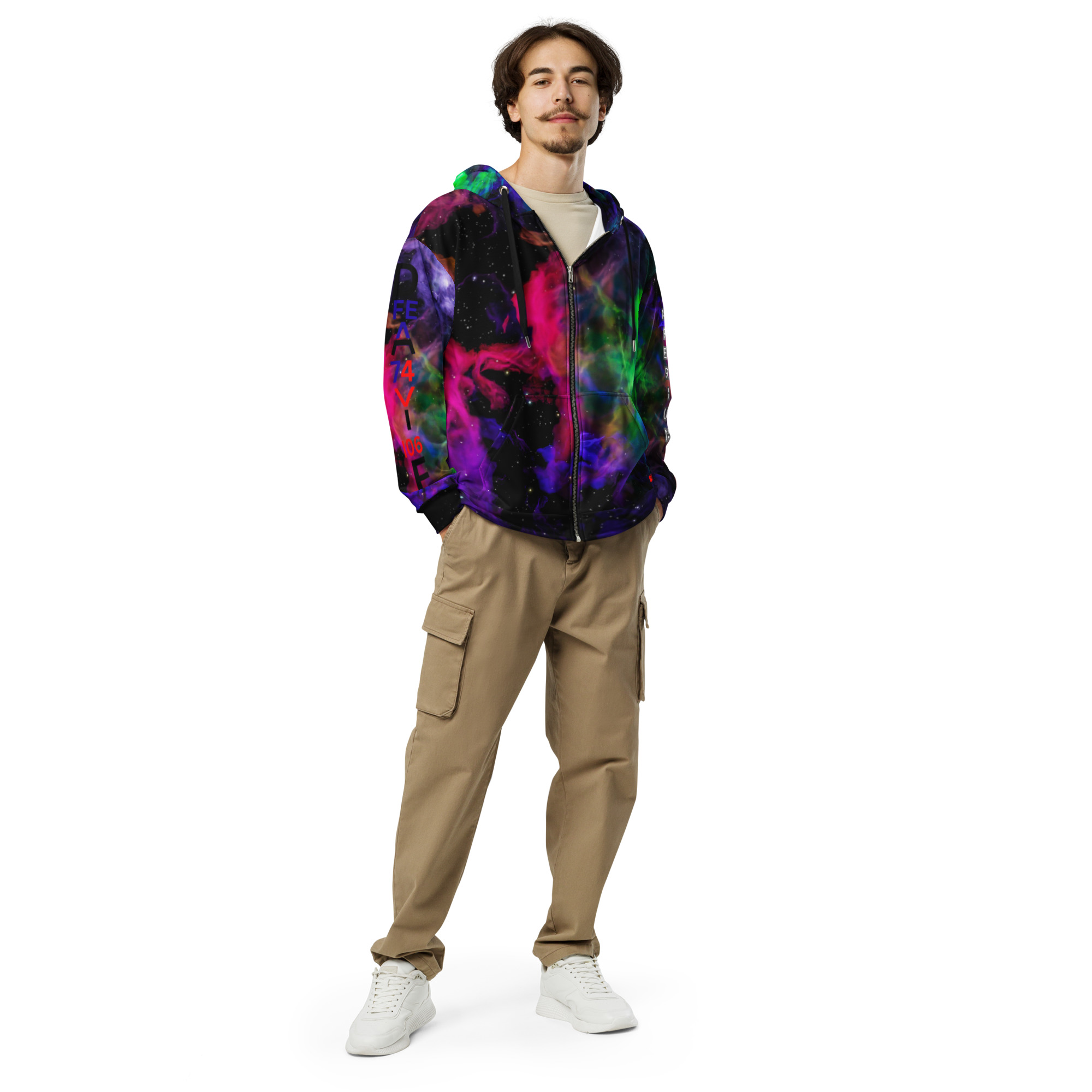 Original Dayf FR Imperium Serie Numero 6 Sweat a capuche zippe unisexe Allover Imperium – Bild 5