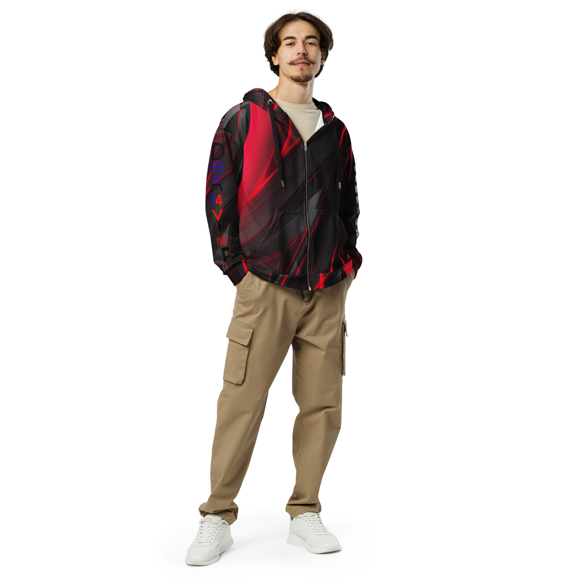 Original Dayf EN Imperium Serie Numero 10 Unisex Zip Hoodie Allover Imperium – Bild 5