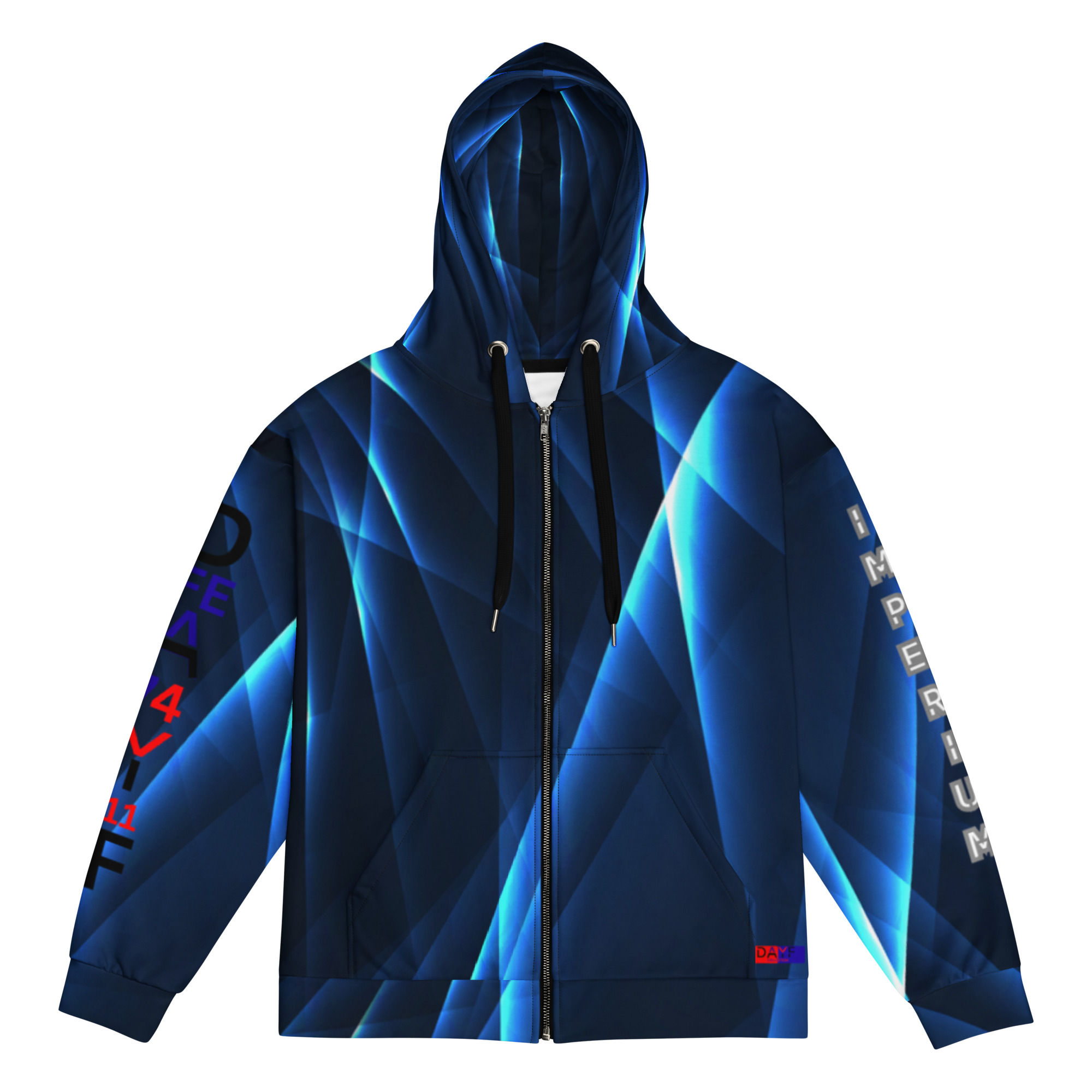 Original Dayf EN Imperium Serie Numero 11 Unisex Zip Hoodie Allover Imperium – Bild 3
