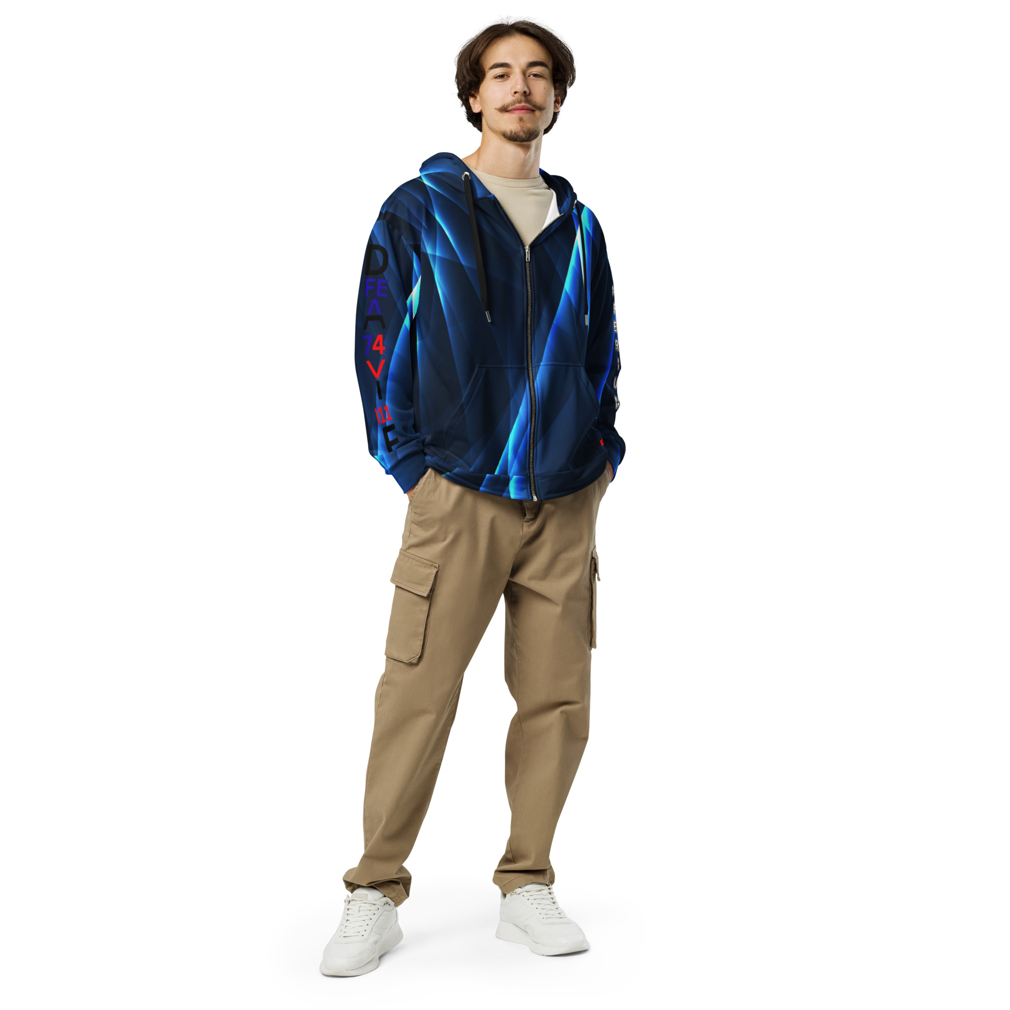 Original Dayf EN Imperium Serie Numero 11 Unisex Zip Hoodie Allover Imperium – Bild 5