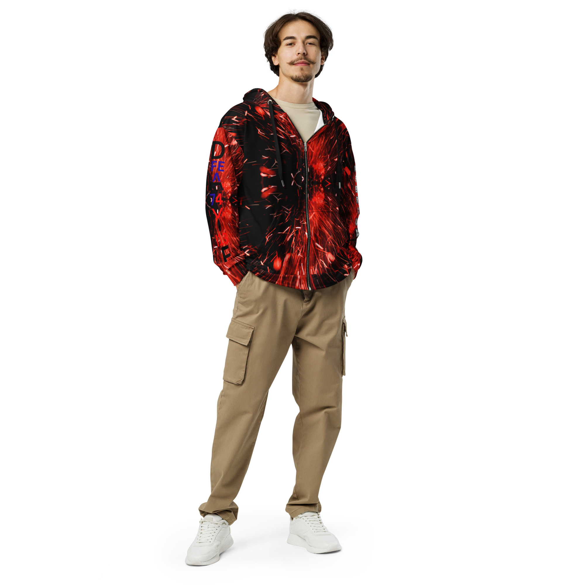 Original Dayf FR Imperium Serie Numero 13 Sweat a capuche zippe unisexe Allover Imperium – Bild 5