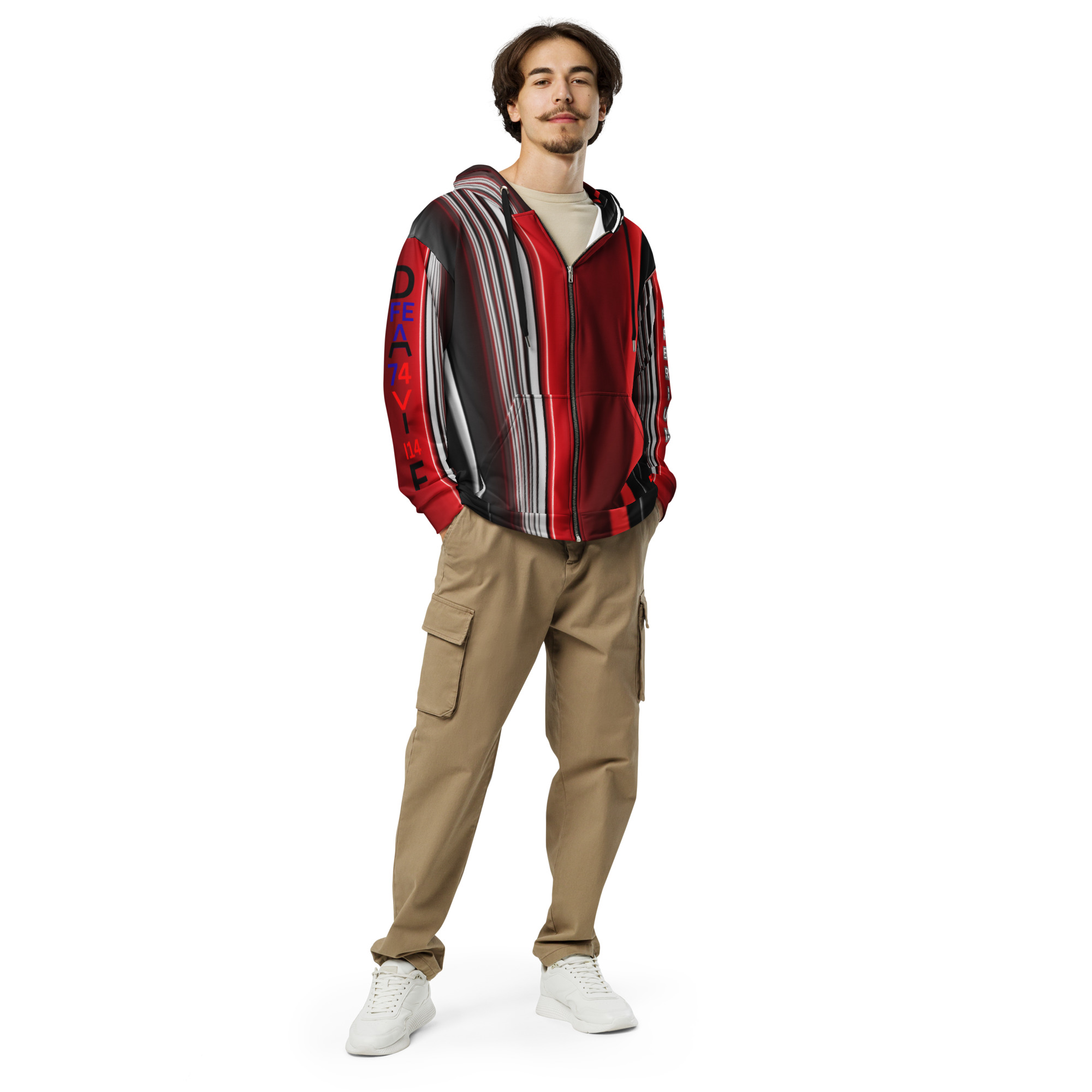 Original Dayf FR Imperium Serie Numero 14 Sweat a capuche zippe unisexe Allover Imperium – Bild 5