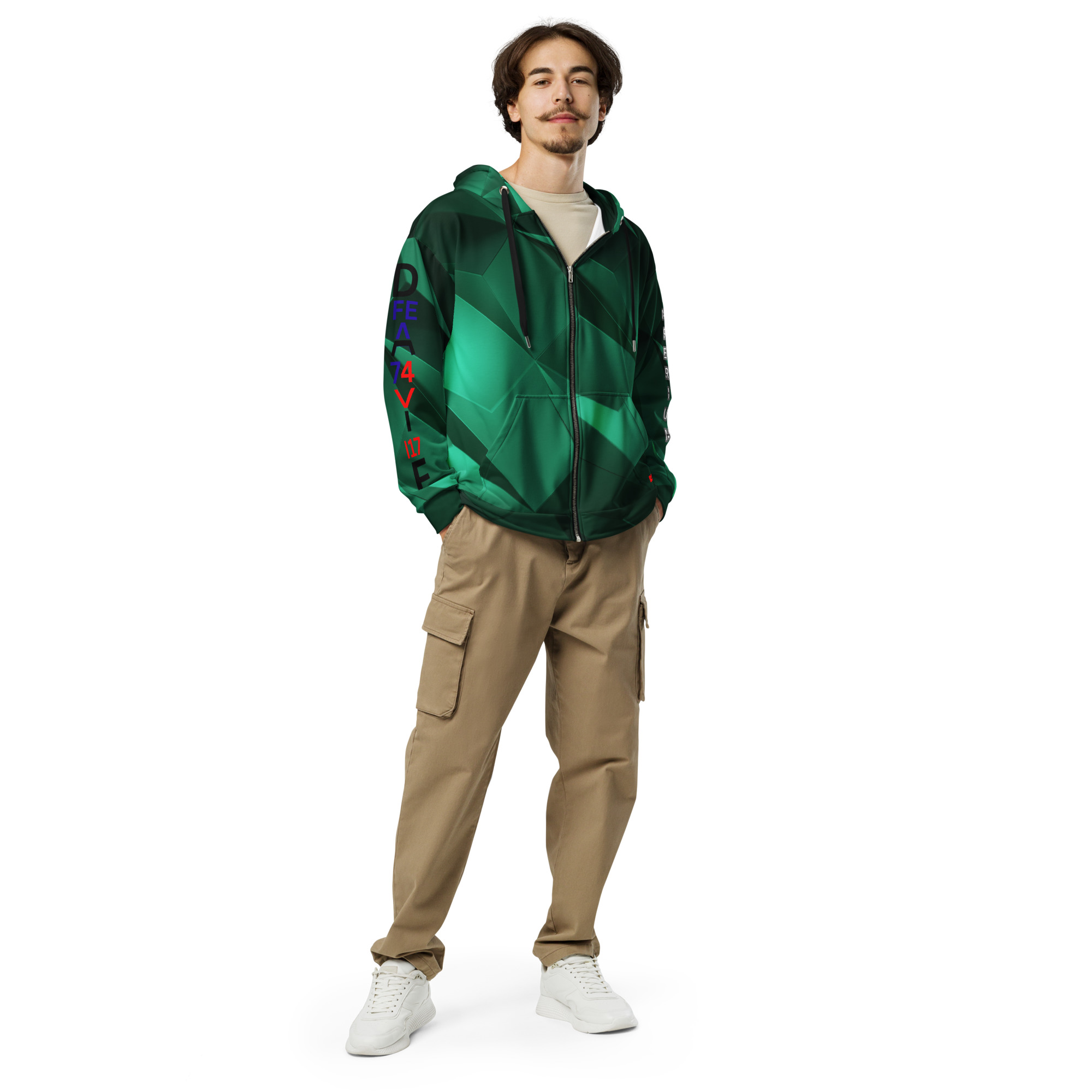 Original Dayf DE Imperium Serie Numero 17 Unisex Zip Hoodie Allover Imperium – Bild 5