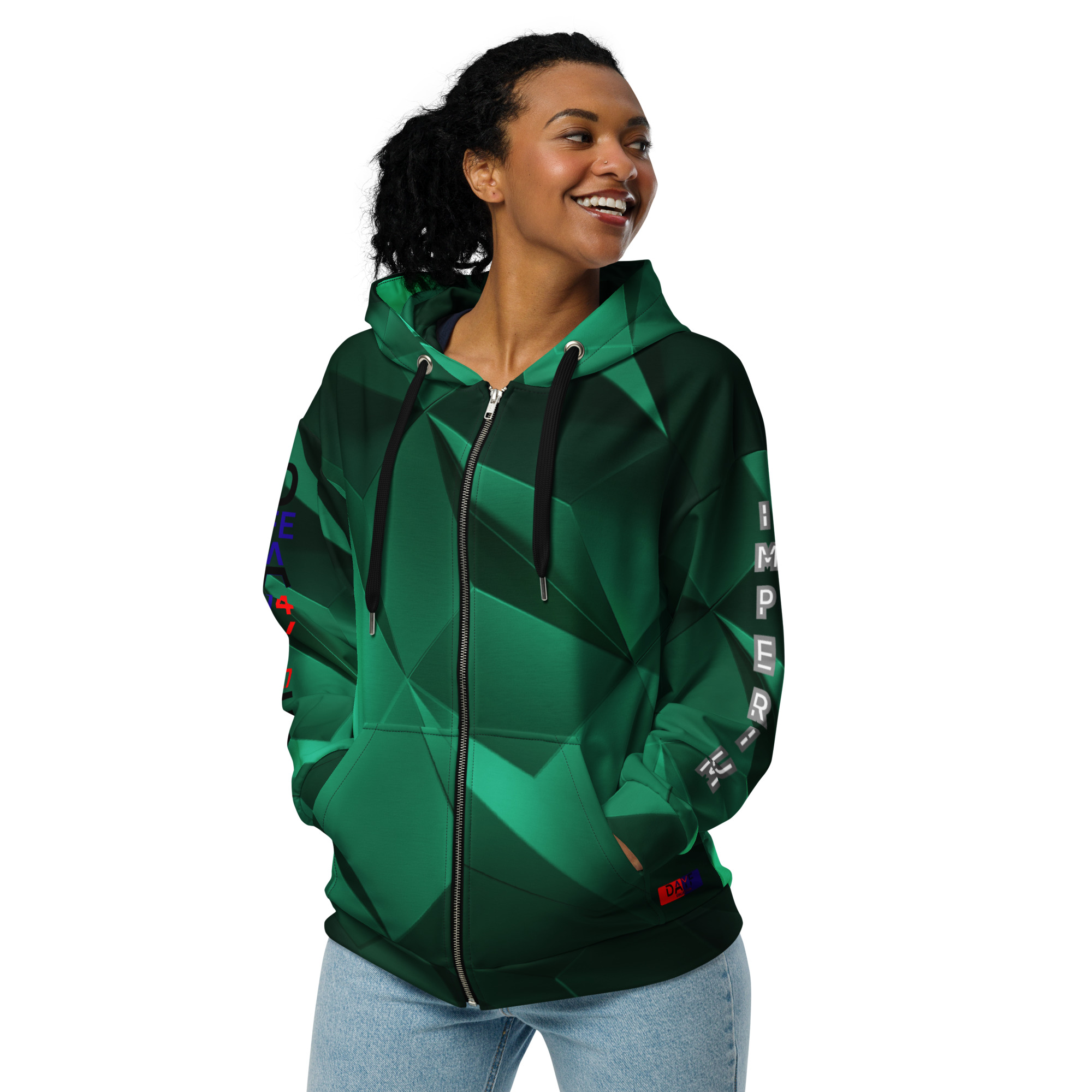 Original Dayf DE Imperium Serie Numero 17 Unisex Zip Hoodie Allover Imperium – Bild 7