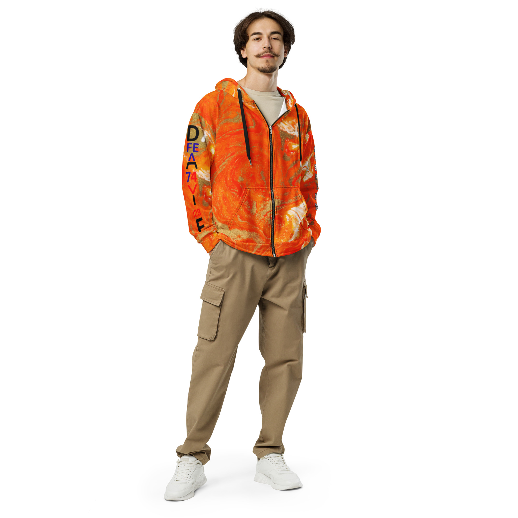 Original Dayf EN Imperium Serie Numero 28 Unisex Zip Hoodie Allover Imperium – Bild 5