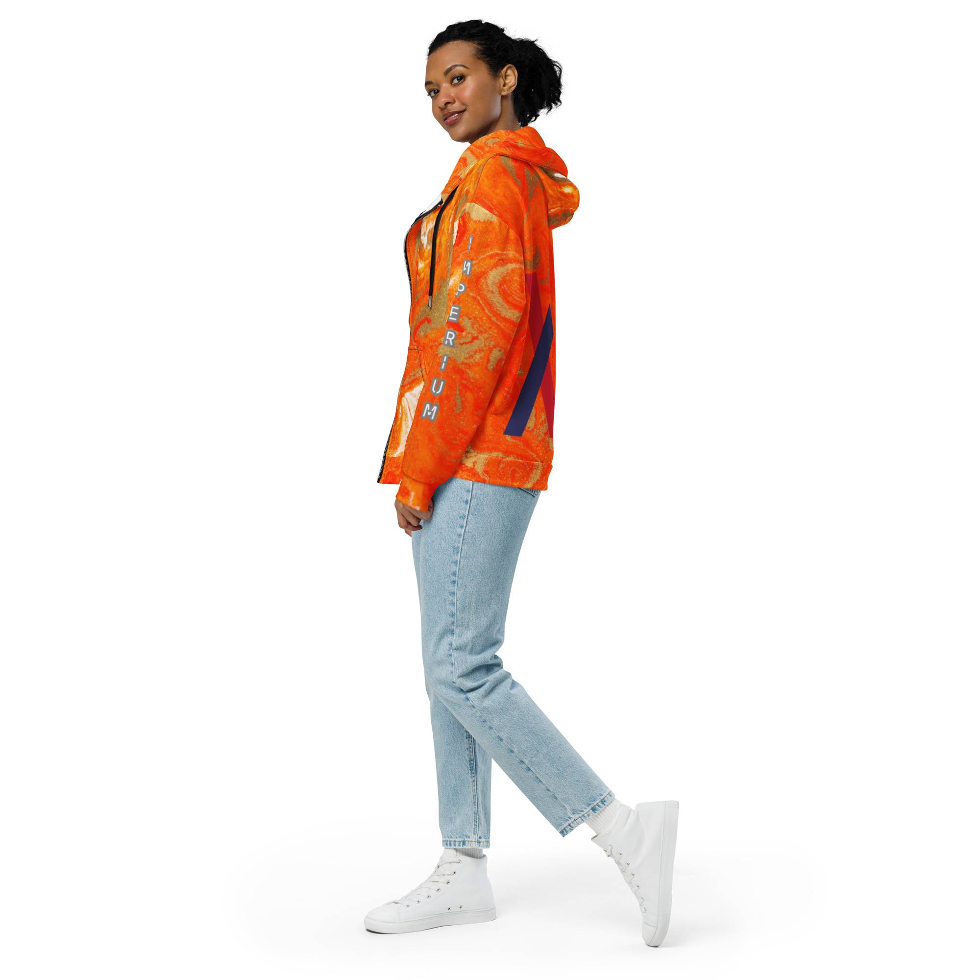 Original Dayf EN Imperium Serie Numero 28 Unisex Zip Hoodie Allover Imperium – Bild 8