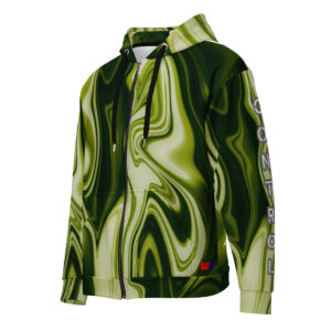 Dayf allover zip hoodie with the word Control series number 3