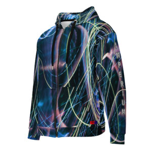 Dayf ES sudadera con cremallera allover con la palabra Imperium Serie Numero 2