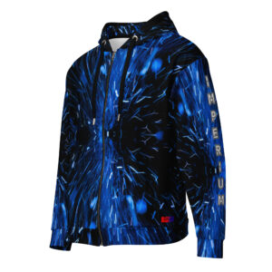 Dayf ES sudadera con cremallera allover con la palabra Imperium Serie Numero 12