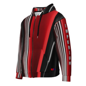 Dayf FR sweat zippe allover avec le mot Imperium Serie Numero 14