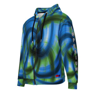 Dayf DE Zip Hoodie Allover mit dem Wort Imperium Serie Numero 18