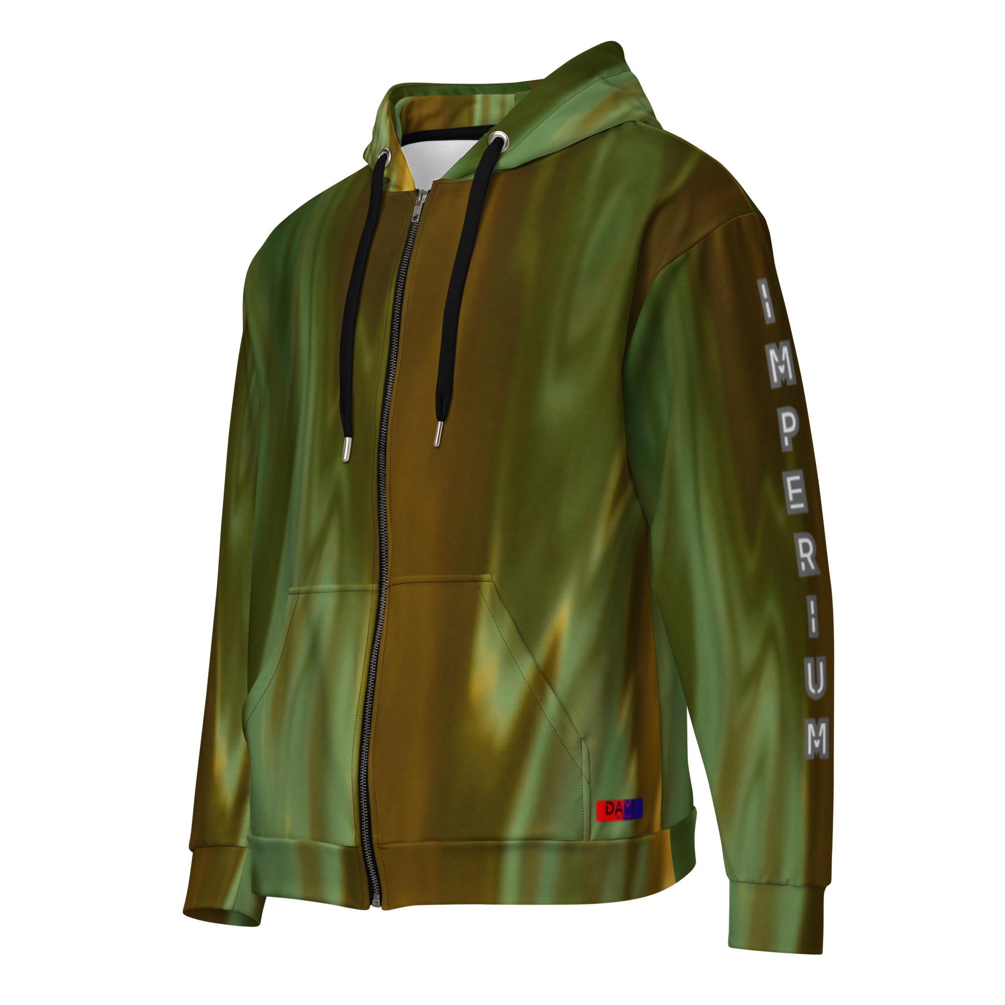 Dayf EN Zip Hoodie Allover with the word Imperium Serie Numero 19