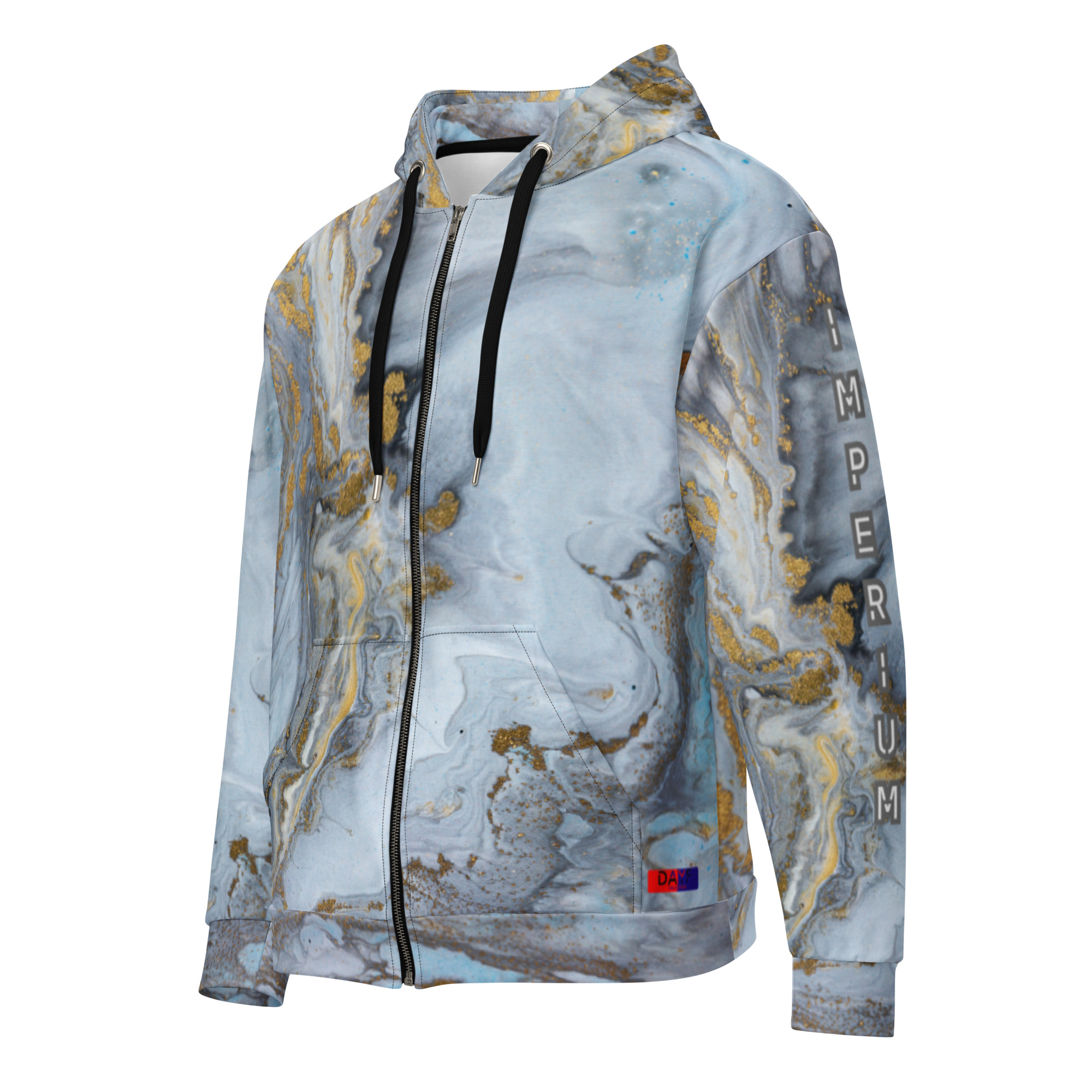 Dayf FR sweat zippe allover avec le mot Imperium Serie Numero 22