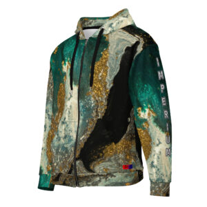 Dayf DE Zip Hoodie Allover mit dem Wort Imperium Serie Numero 29