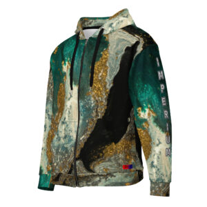 Dayf FR sweat zippe allover avec le mot Imperium Serie Numero 29