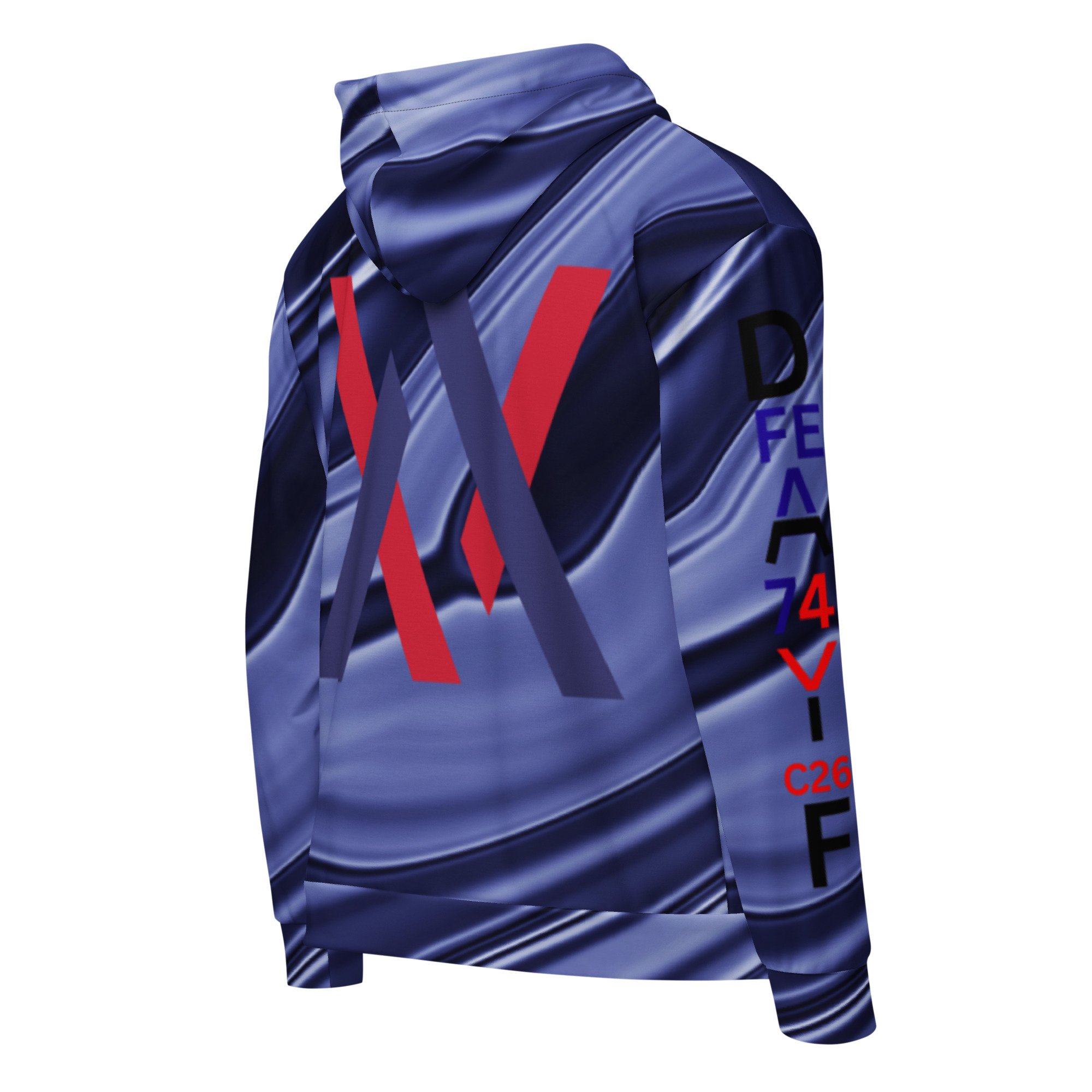 Original Dayf Control Series Number 26 Unisex Zip Hoodie Allover Control – Bild 2