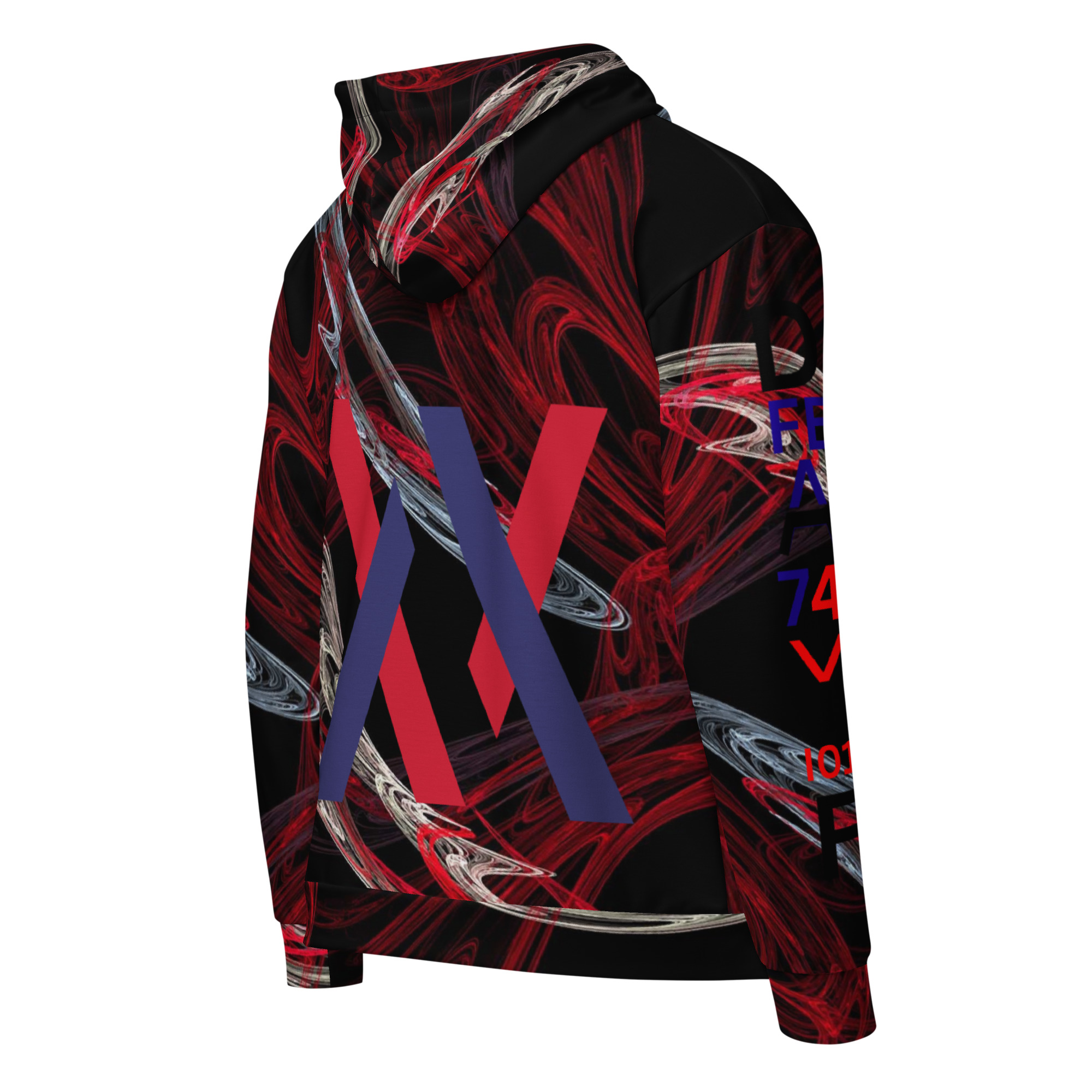 Original Dayf DE Imperium Serie Numero 1 Unisex Zip Hoodie Allover Imperium – Bild 2