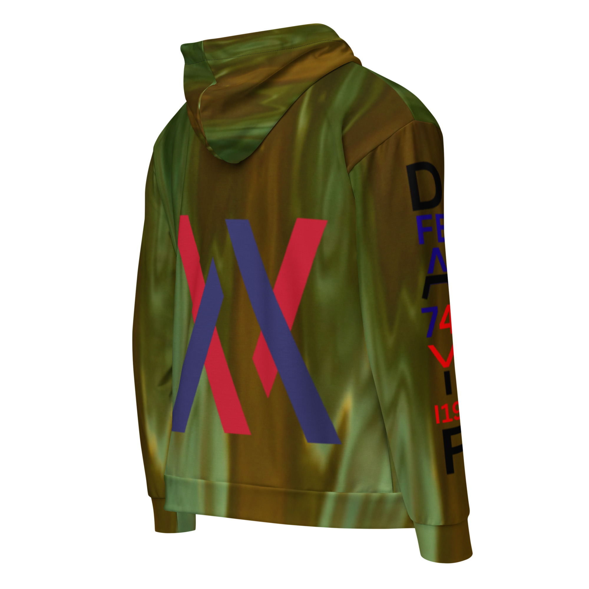 Original Dayf EN Imperium Serie Numero 19 Unisex Zip Hoodie Allover Imperium – Bild 2