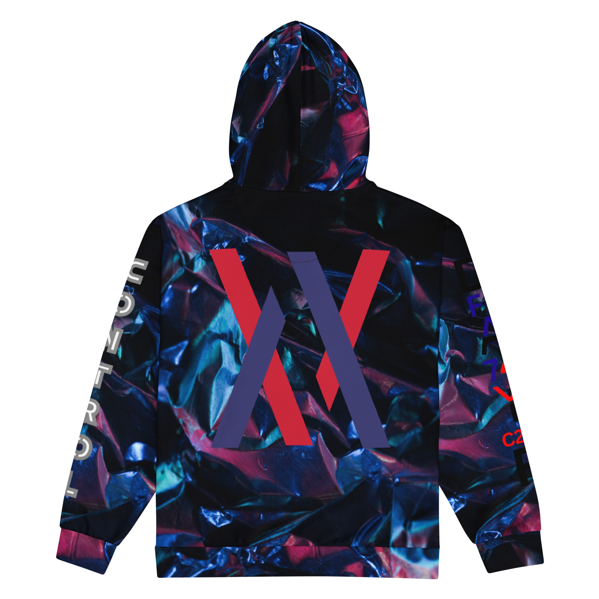 Original Dayf ES Control Serie Numero 24 Sudadera con capucha y cremallera unisex Allover Control – Bild 4