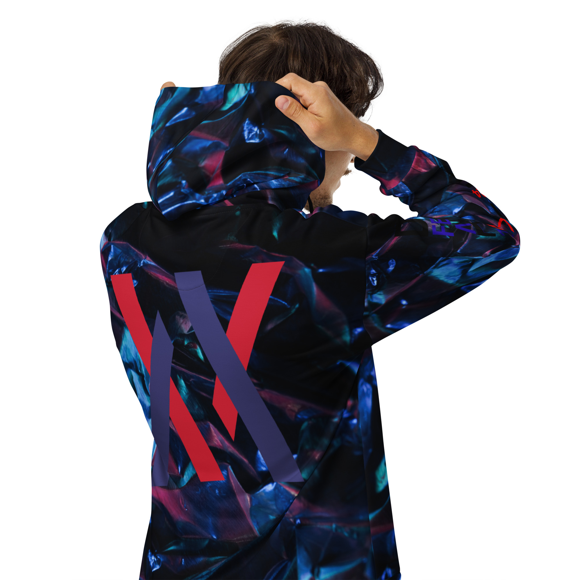 Original Dayf ES Control Serie Numero 24 Sudadera con capucha y cremallera unisex Allover Control – Bild 6