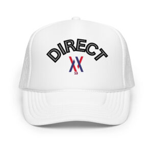 Dayf foam trucker hat with DIRECT NO 13 print