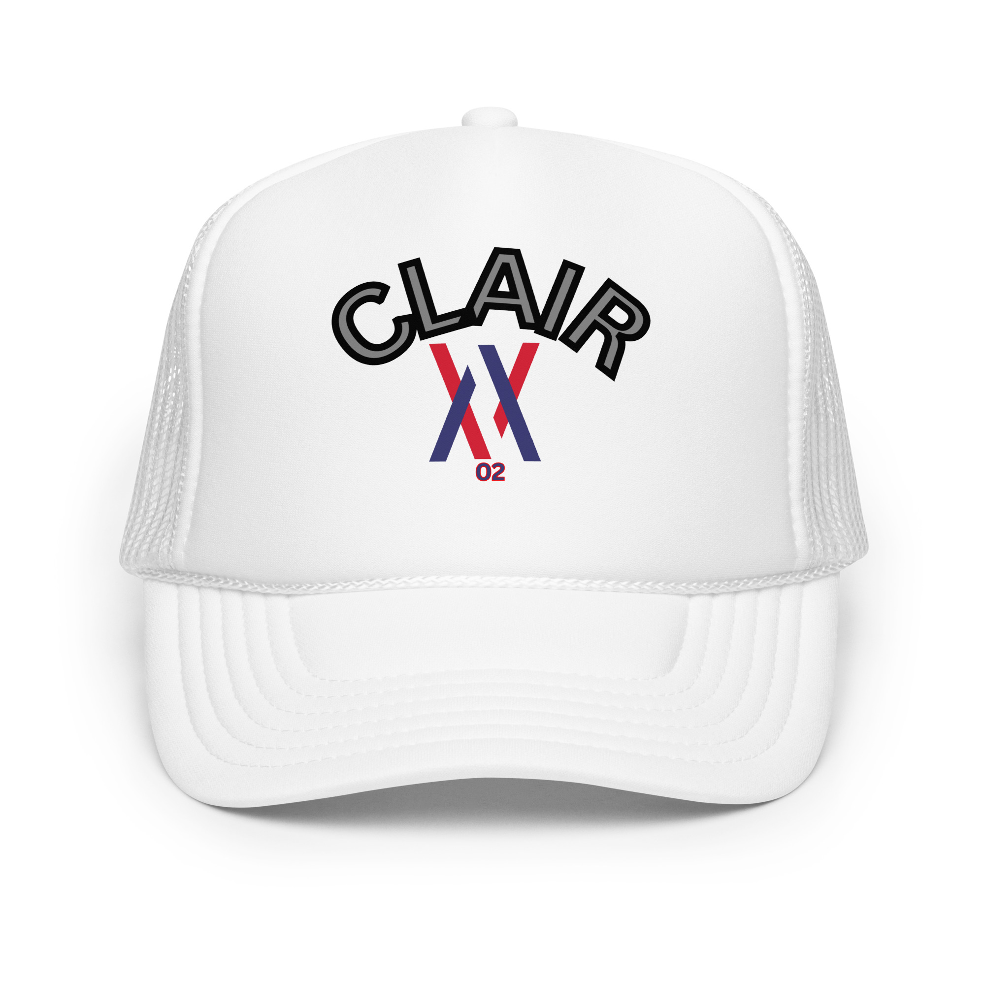 Casquette trucker Dayf avec inscription CLAIR NO 02