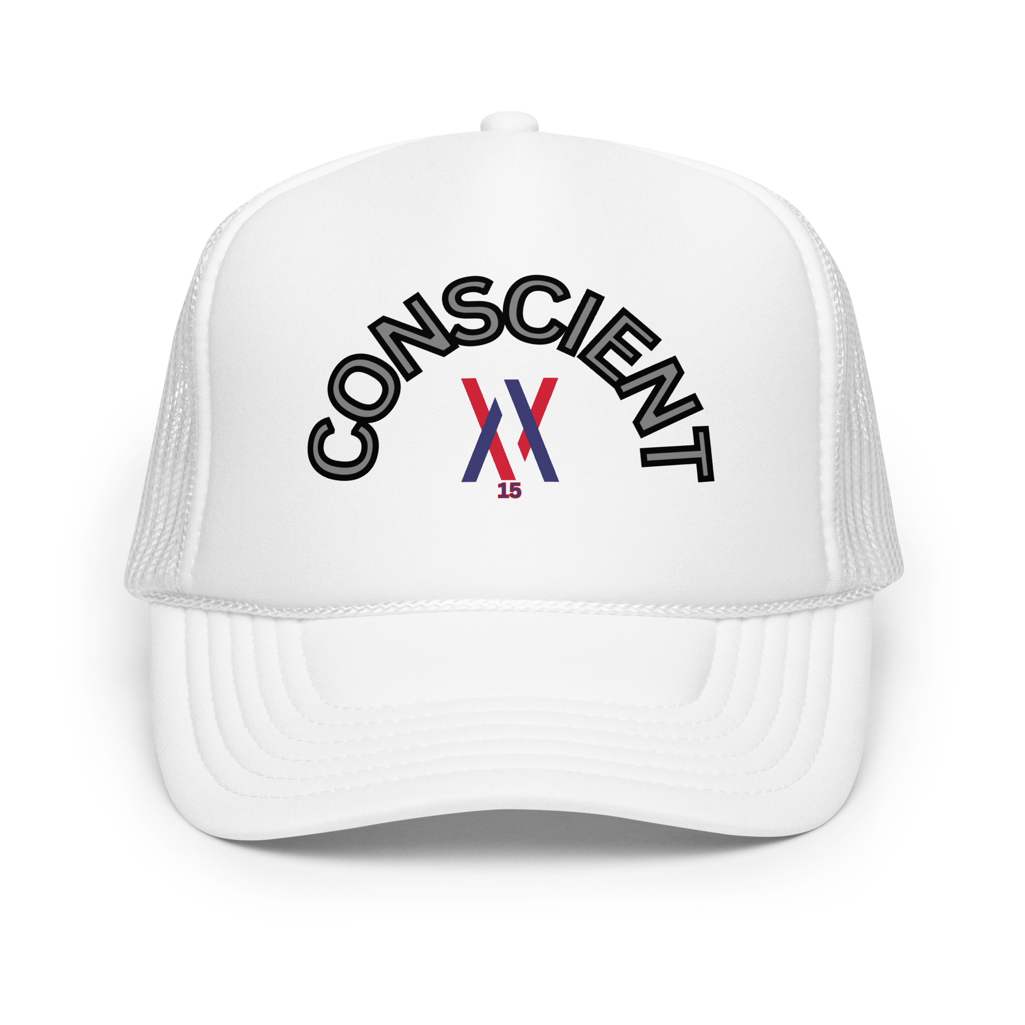 Casquette trucker Dayf avec inscription CONSCIENT NO 15