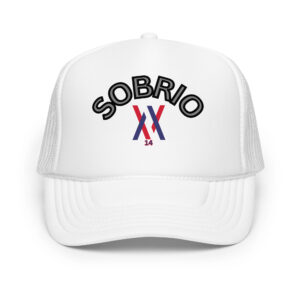 Gorra Trucker Dayf con texto SOBRIO NO 14