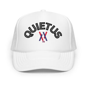 Dayf trucker cap with QUIETUS NO 06 print