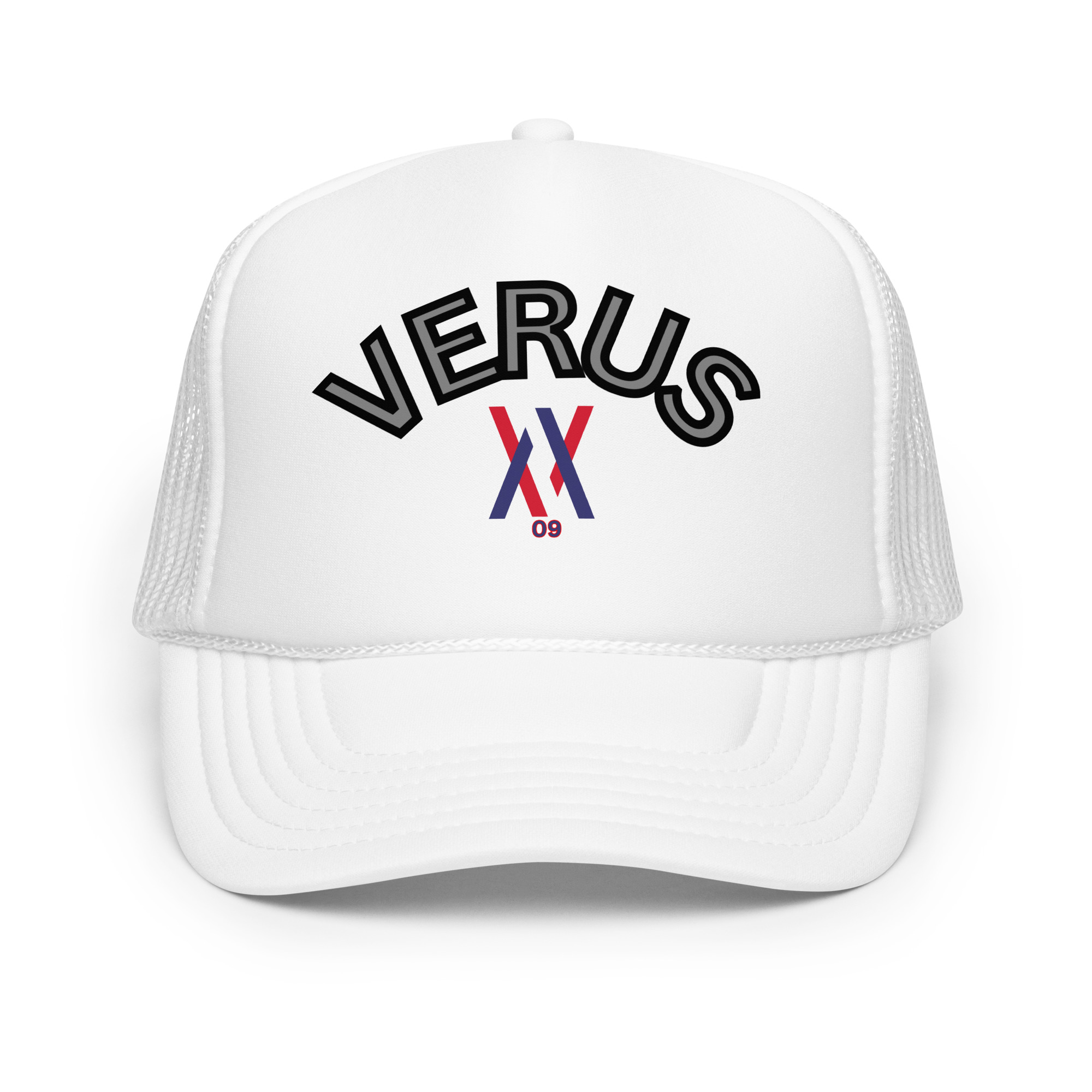 Dayf trucker cap with VERUS NO 09 print