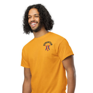 T Shirt No 08 Struktur vorne und hinten Druck unisex